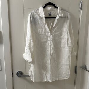 Old Navy White Tunic Shirt